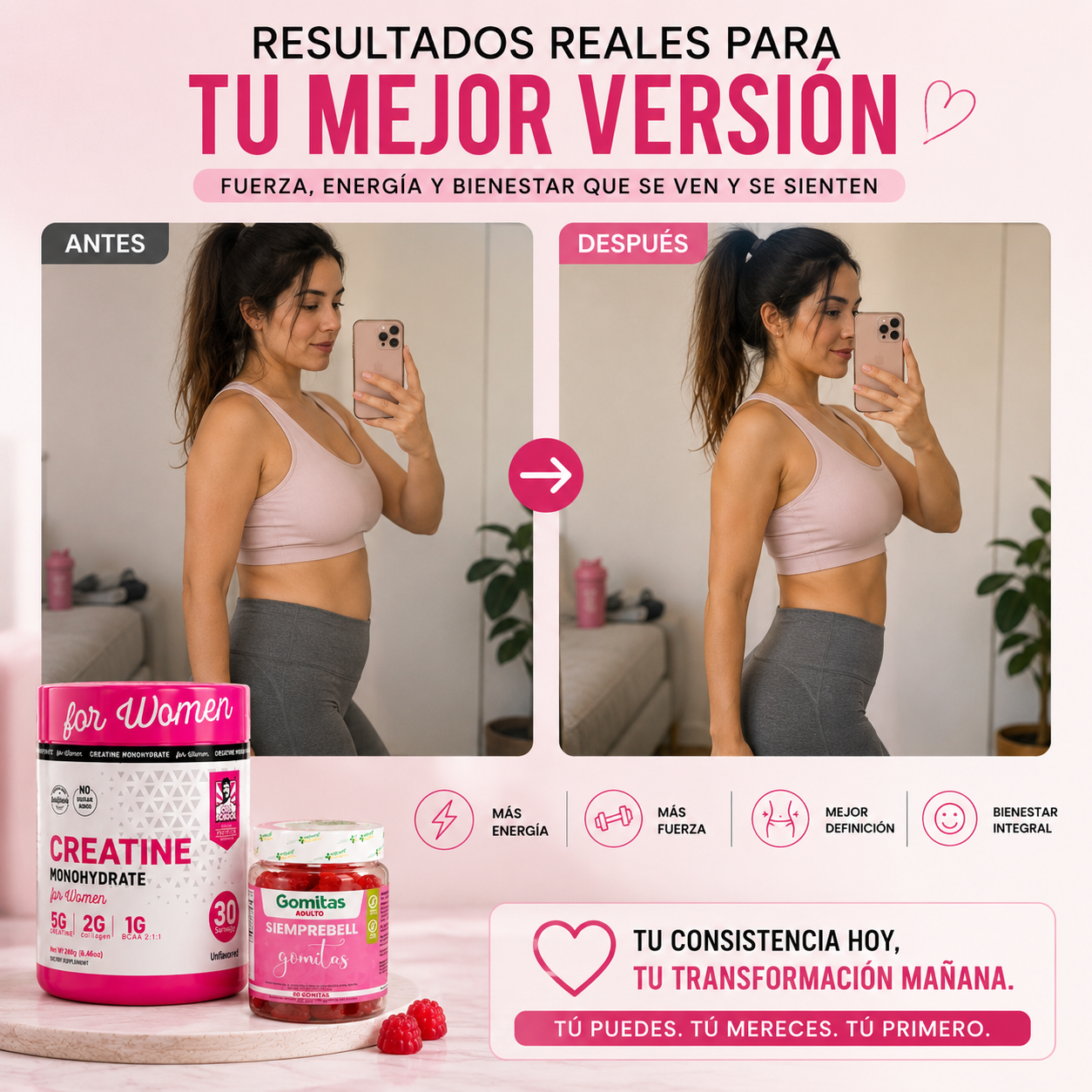 KIT FITNESS FEMENINO  🚚 Envío gratis 📦 Pago contra entrega 🎁 Regalo sorpresa